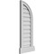 Ekena Millwork Quarter Round Top Right Surface Mount PVC Gable Vent w/ 2"W x 2"P Brickmould Sill Frame, 12"W x 34"H GVPQR12X3403SN - alternate 5
